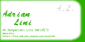 adrian lini business card